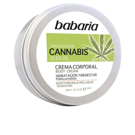 Babaria Cannabis Crema Corporal Hidratante Y Bienestar 200 ml-1
