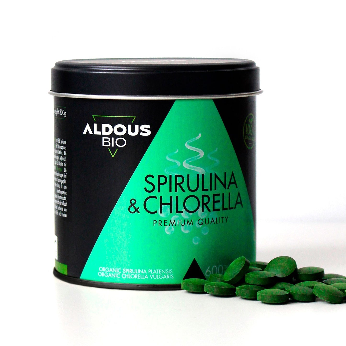 Aldous Espirulina y Chlorella Ecológica 1500 mg-2