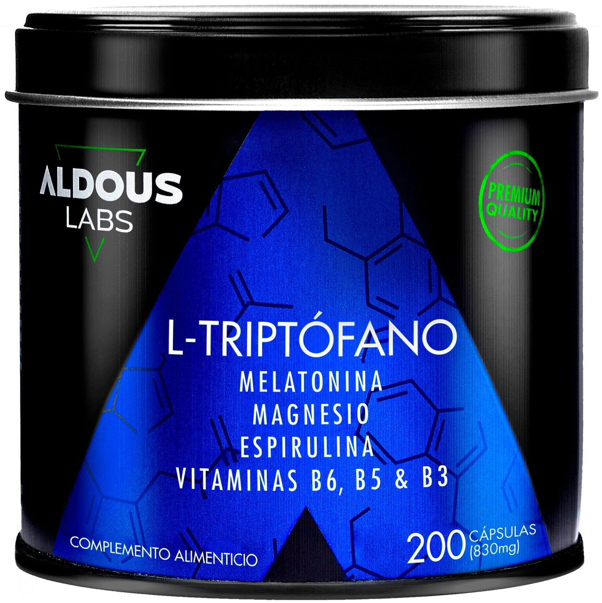 Aldous Triptófano con Melatonina, Magnesio, Espirulina Y Vitaminas-1