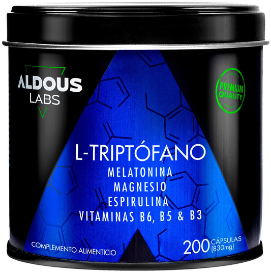 Aldous Tryptophan with Melatonin, Magnesium, Spirulina and Vitamins 200 Capsules