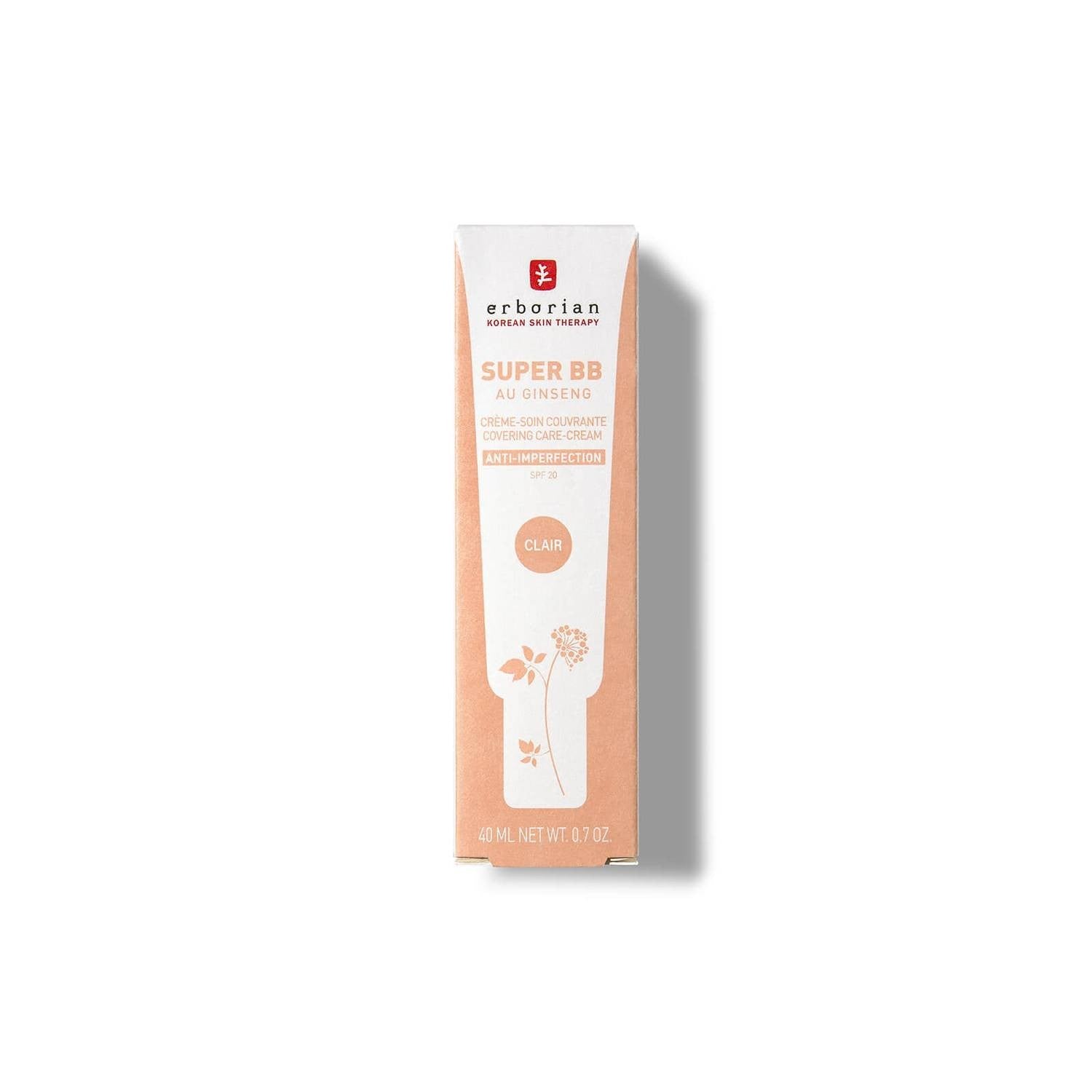 Erborian Super BB Cream - Base de maquillaje correctora de alta cobertura con FPS20 para piel irregular (Varios tonos)-2
