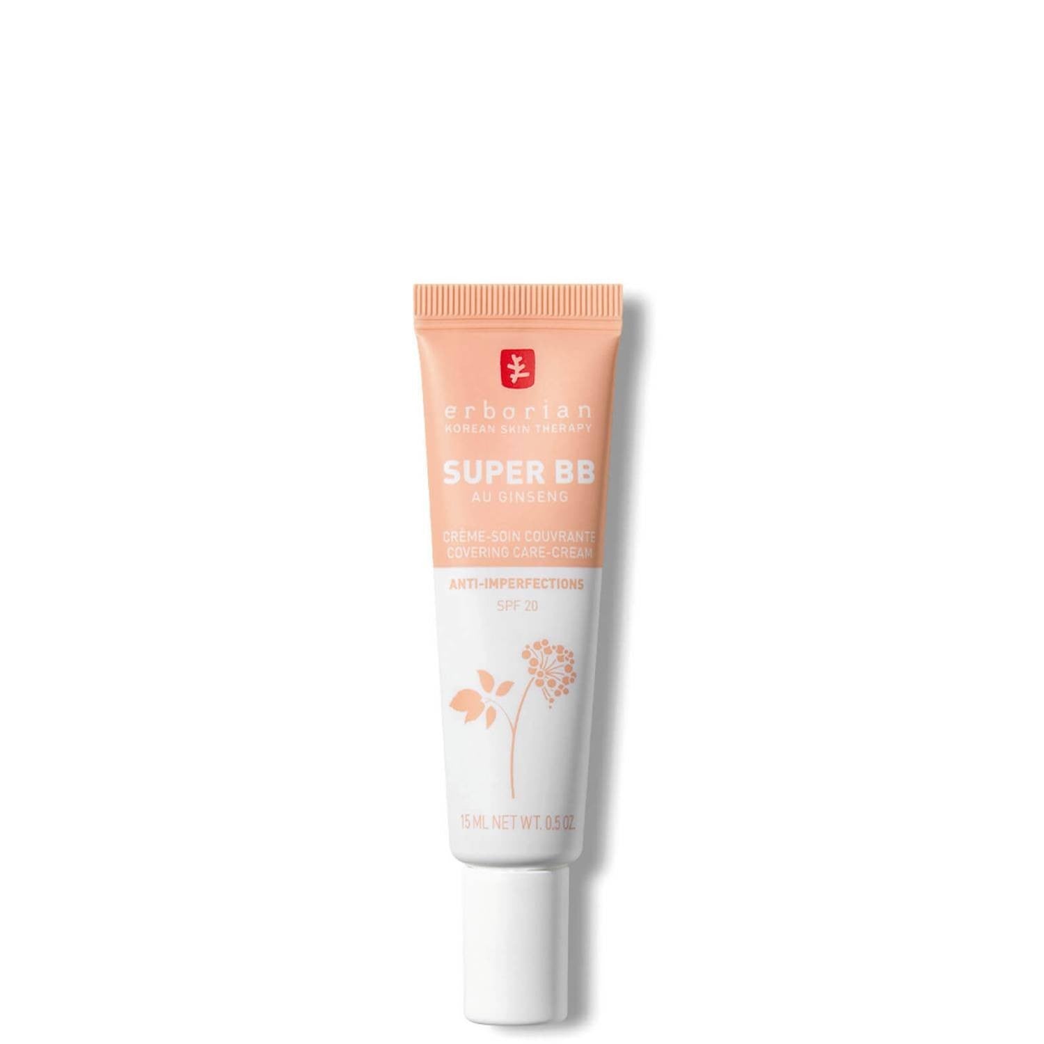 Erborian Super BB Cream - Base de maquillaje correctora de alta cobertura con FPS20 para piel irregular (Varios tonos)-3