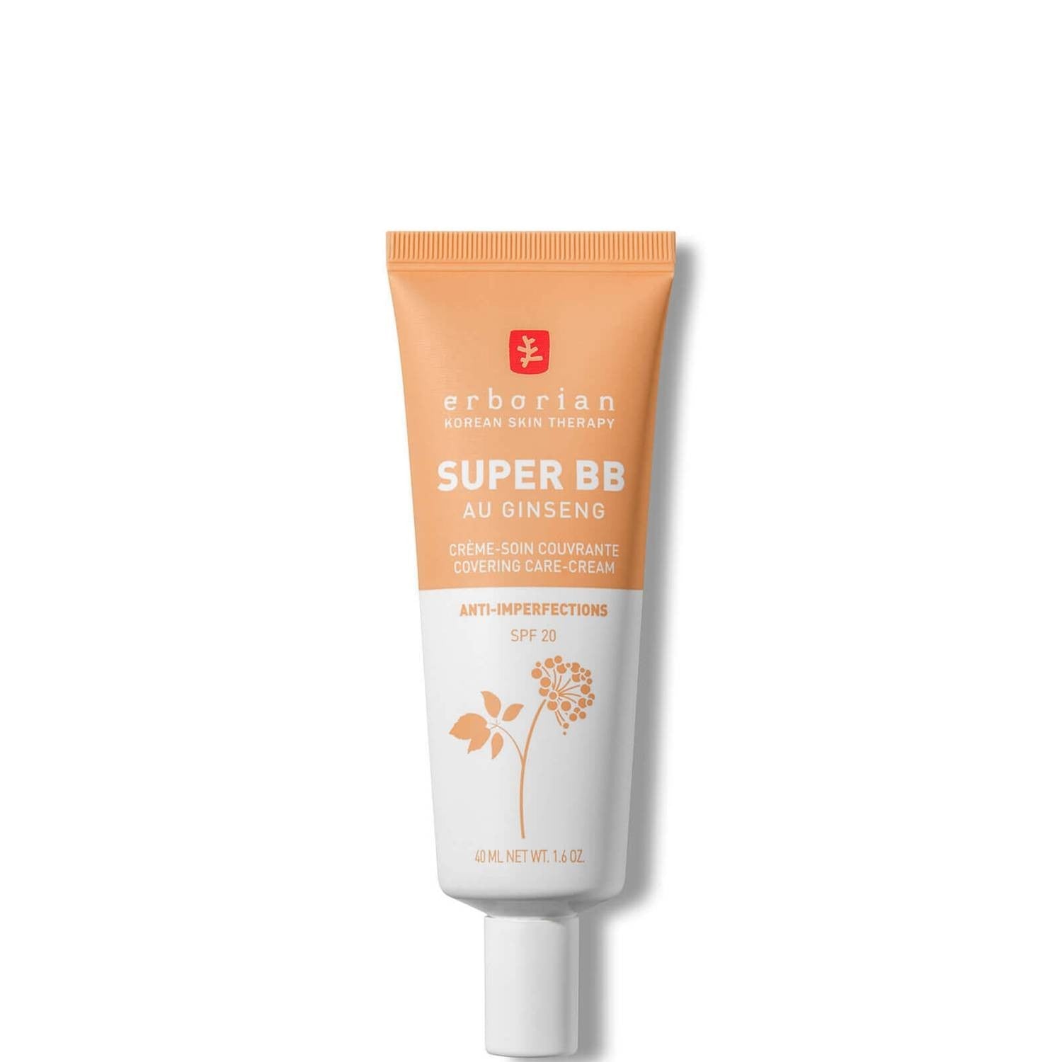 Erborian Super BB Cream - Base de maquillaje correctora de alta cobertura con FPS20 para piel irregular (Varios tonos)-1