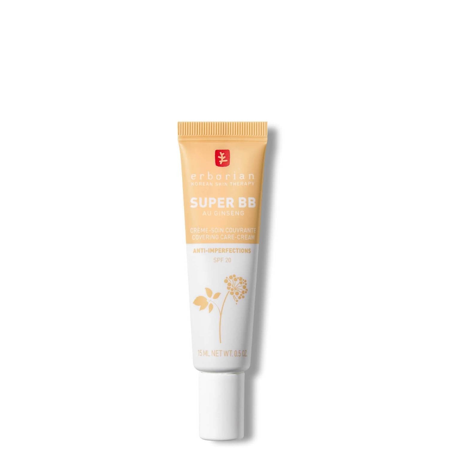 Erborian Super BB Cream - Base de maquillaje correctora de alta cobertura con FPS20 para piel irregular (Varios tonos)-1