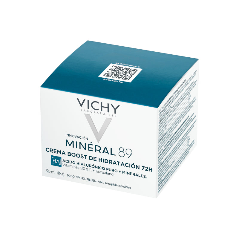 VICHY Minéral 89 Crema Potenciadora Hidratante 72H Ligera 50ml-5