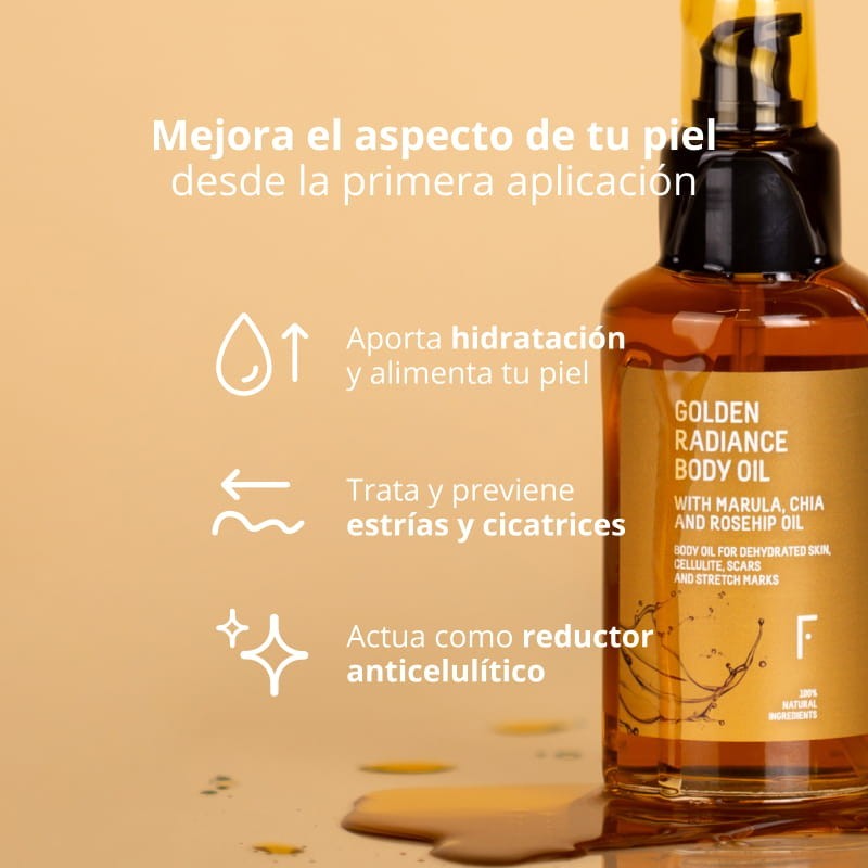 Freshly Cosmetics Golden Radiance Body Oil 100 ml-6
