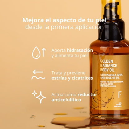 Freshly Cosmetics Golden Radiance Body Oil 200 ml-5