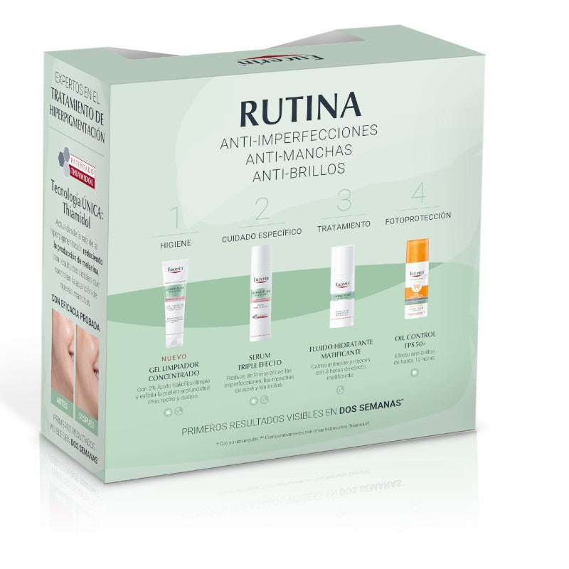 EUCERIN Dermopure Sérum Triple Efecto 40ml + Gel Limpiador Concentrado Triple Efecto 75ml【Pack Navidad】-2