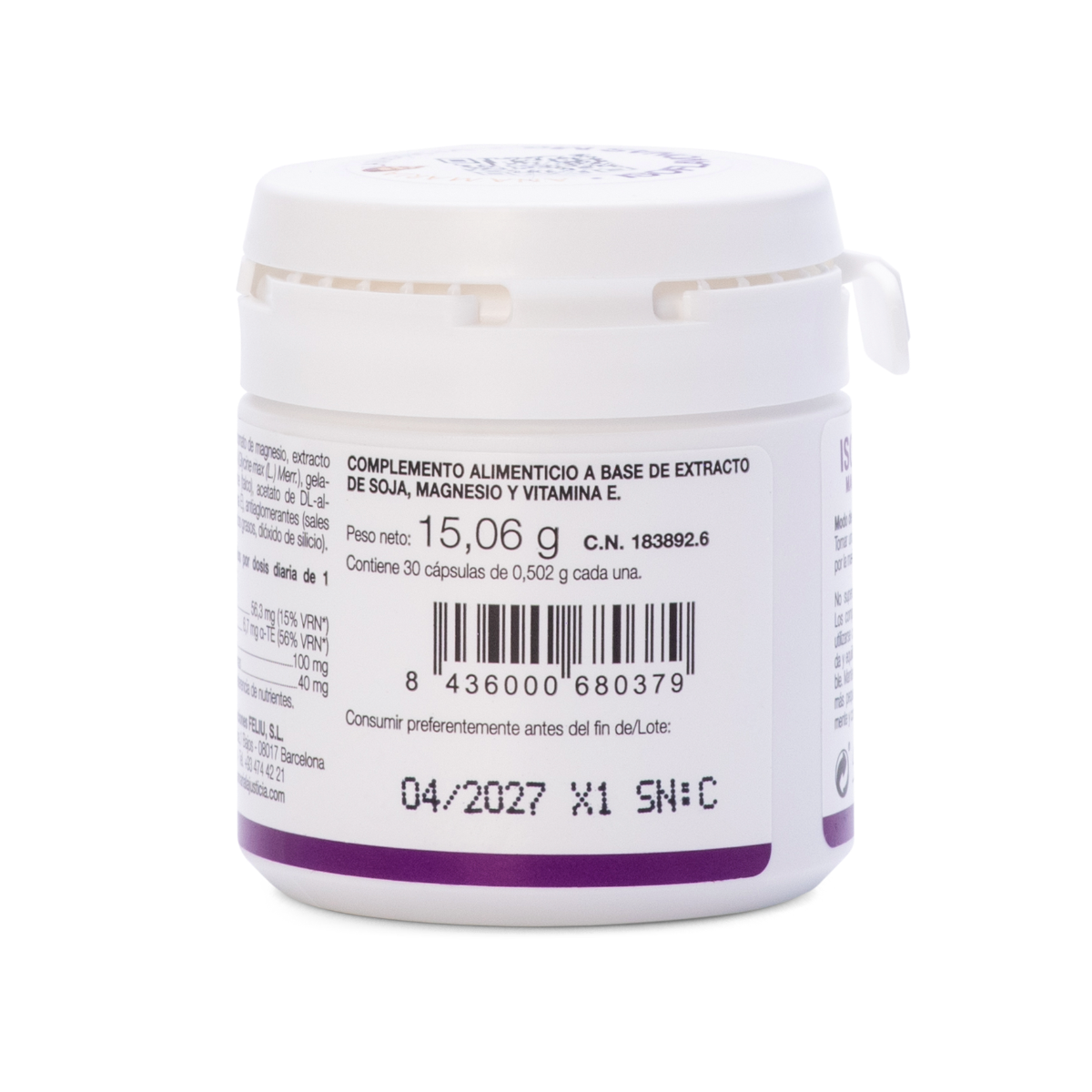 Ana María Lajusticia Isoflavonas Magnesio + Vitamina E 30 Cápsulas