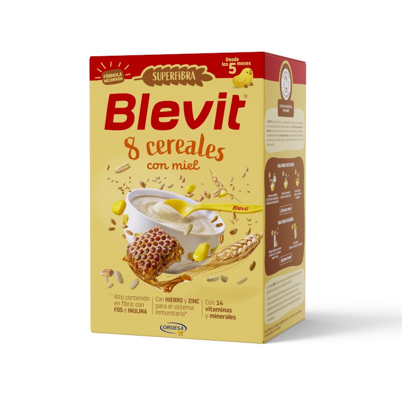 BLEVIT Super Fibra 8 Cereales y Miel 500g-1