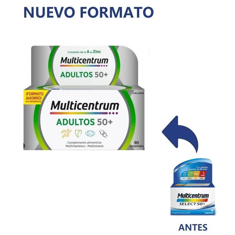 MULTICENTRUM Adultos 50+ (90 Comp) (Antes Select 50+)-2