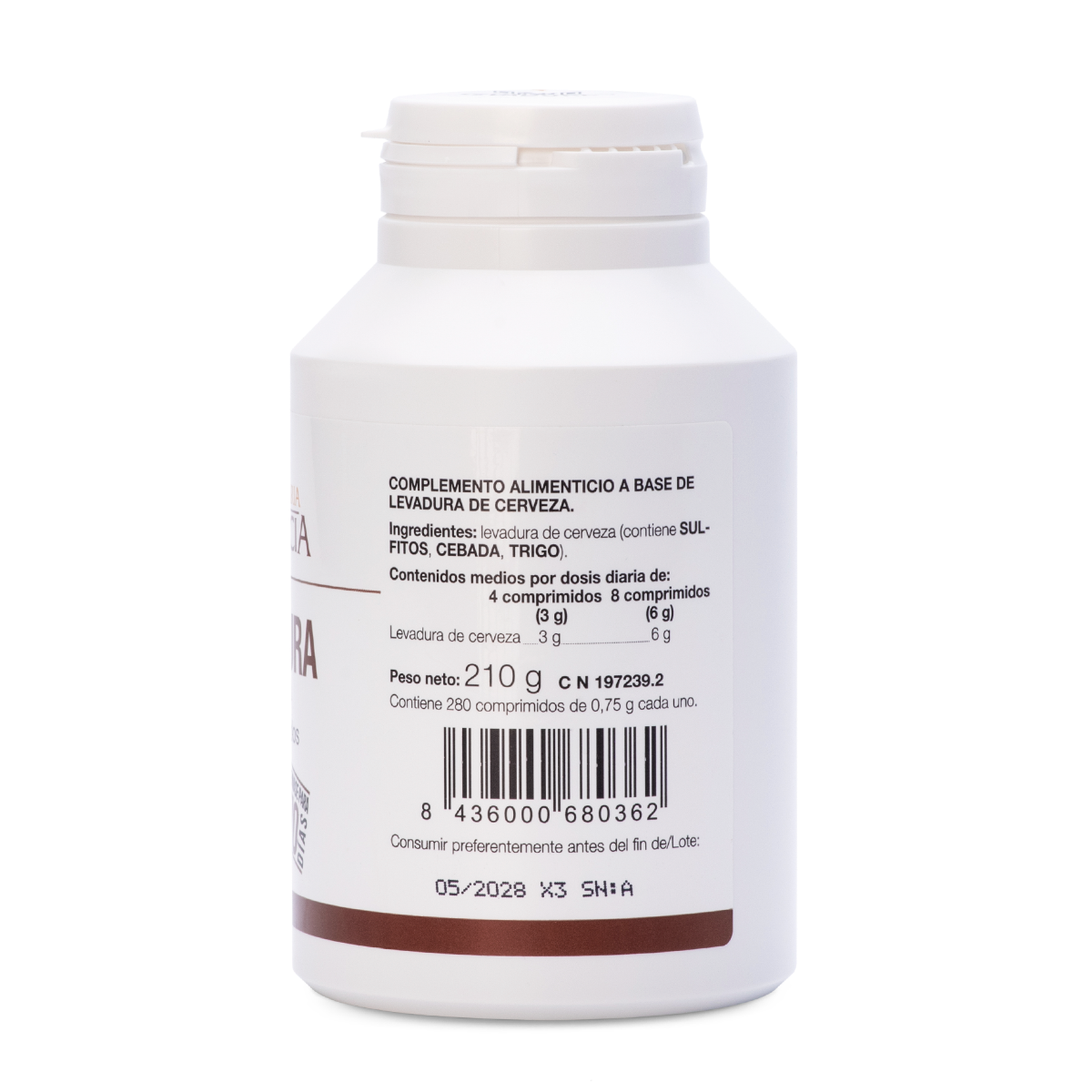 Lajusticia Levadura Cerveza 280 Comprimidos