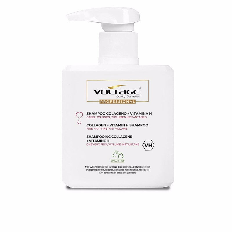 Voltage Cosmetics Colágeno + Vitamina H Champú 500 ml-1
