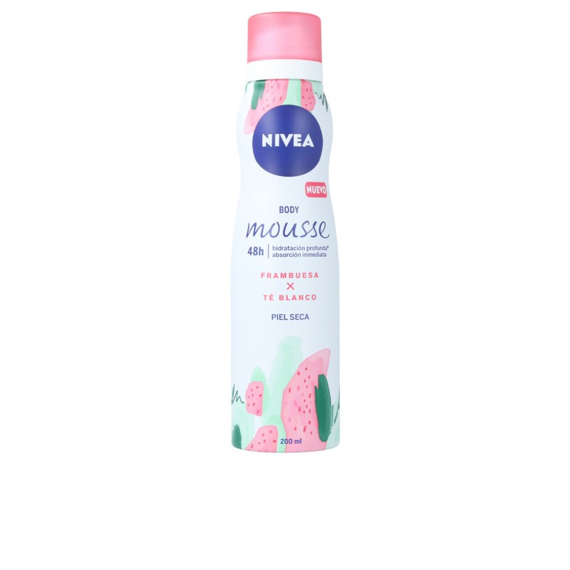 Nivea Body Mousse Hidratacion Profunda Frambuesa 200 ml-1