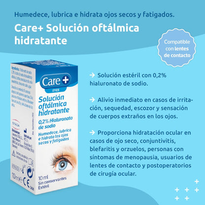 CARE+ Solución Oftálmica Hidratante Estéril 10ml-3