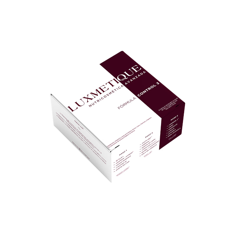 LUXMETIQUE Fórmula Control 3 (15 Cápsulas + 15 Viales + 15 Sobres)-1