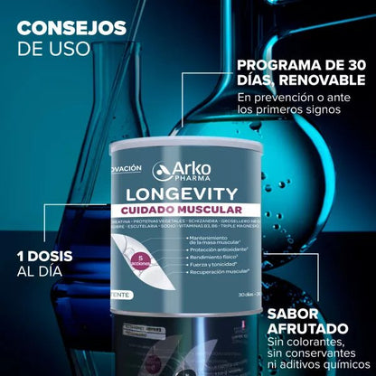 Arkopharma Longevity magnesium muscle support powder 285g