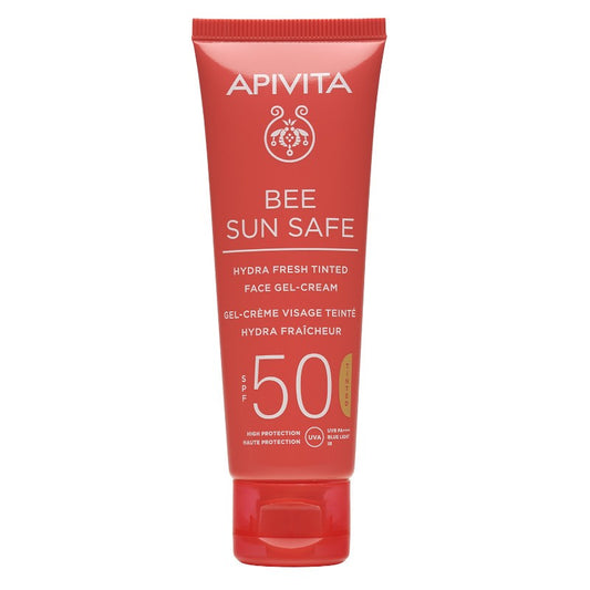 APIVITA Bee Sun Safe Hydra Fresh Gel-Crema con Color SPF50 (50ml)-1