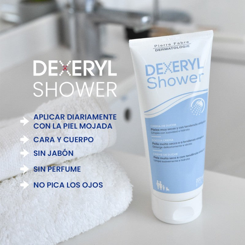 DUCRAY Dexeryl Crema de Ducha Limpiadora 200ml-2