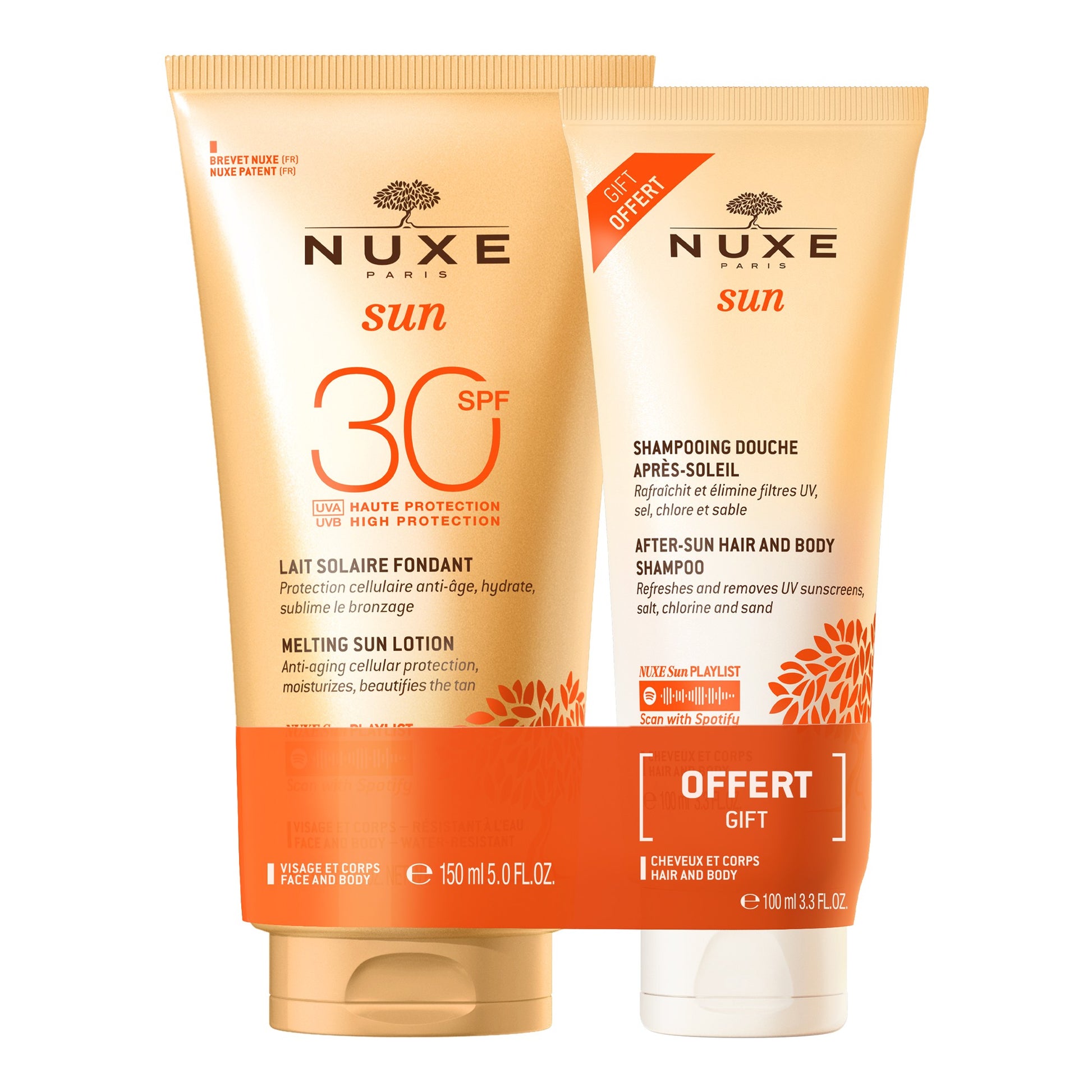 Nuxe Sun Leche Solar Fundente SPF 30+ Champú After Sun 100ml DE REGALO-1