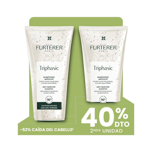 René Furterer Champú Anticaída Triphasic 2ª ud 40% dto 2x200 ml