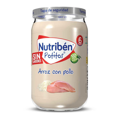 Nutribén Potito Pollo Con Arroz 6x235g-2