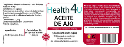 H4U Aceite de ajo 60 cápsulas blandas-2