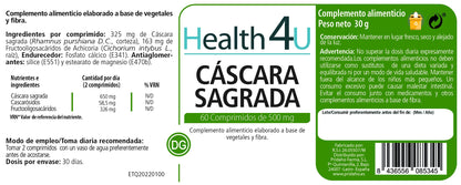 H4U Cáscara Sagrada 60 comprimidos-2