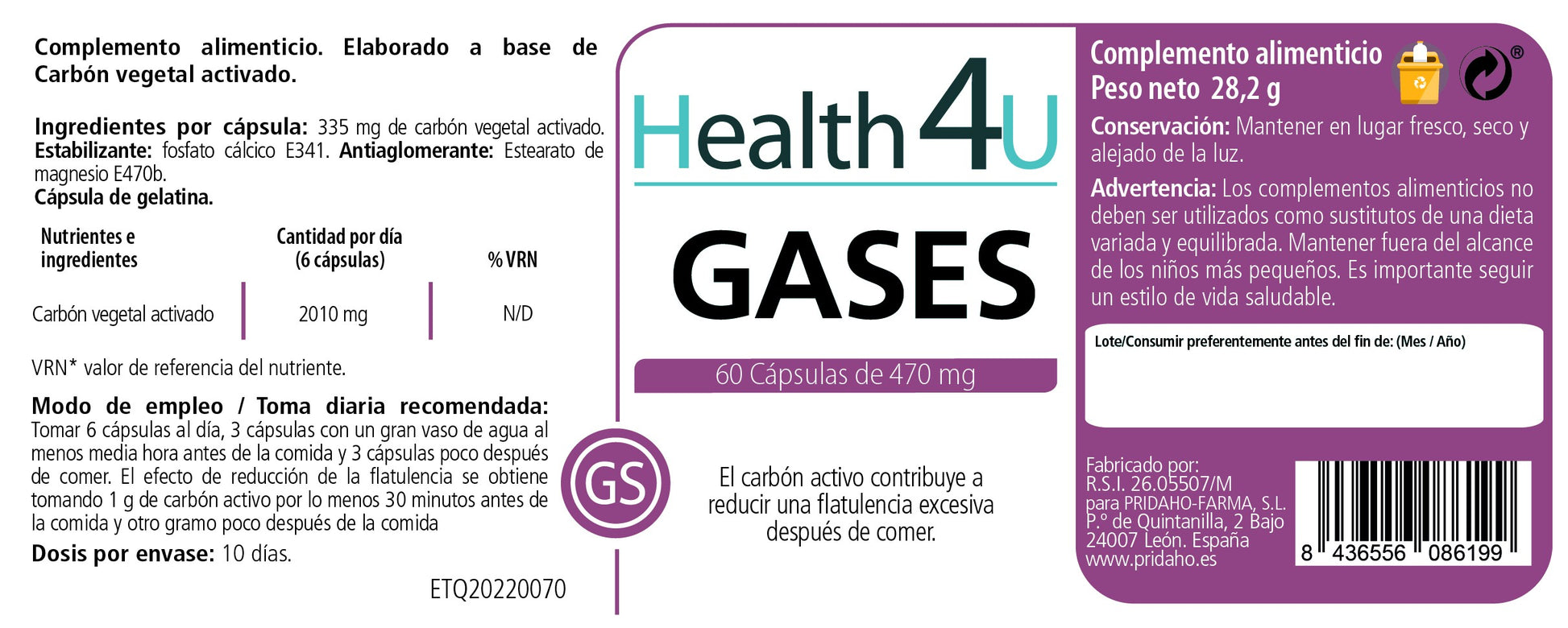 H4U Gases 60 cápsulas-2