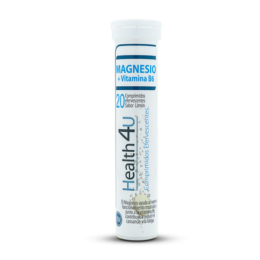H4U Magnesio + Vitamina B6 20 comprimidos efervescentes sabor limón-1