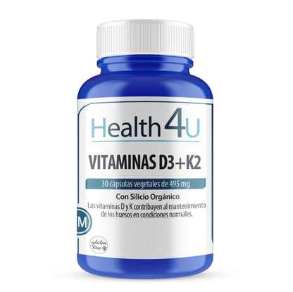 H4U Vitamina D3 + K2 30 cápsulas vegetales-1