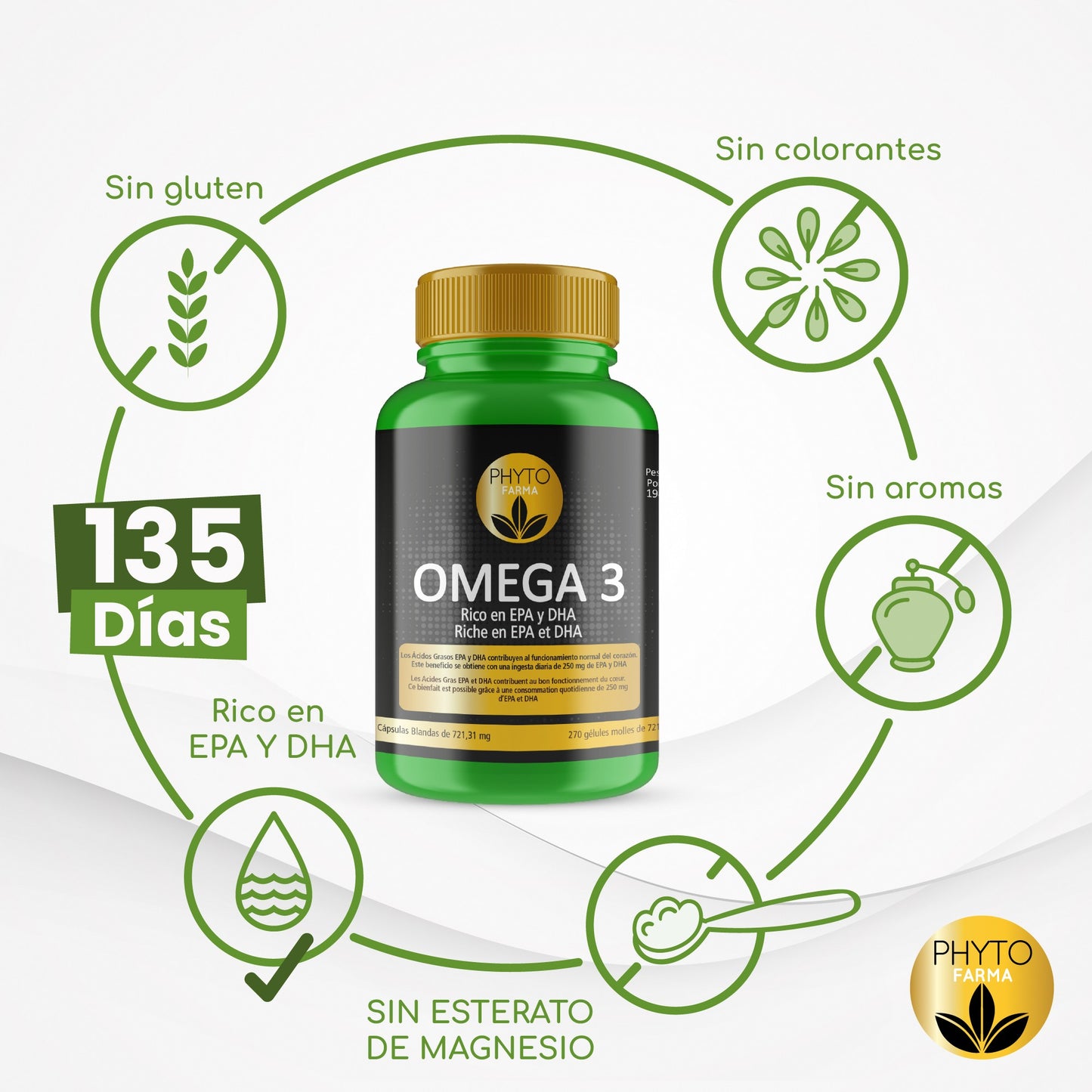 PHYTOFARMA Omega 3 270 cápsulas blandas-3