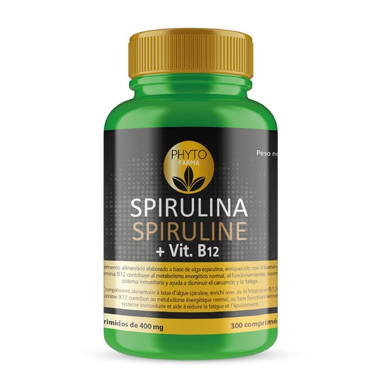 PHYTOFARMA Spirulina + vitamina B12 300 comprimidos-1