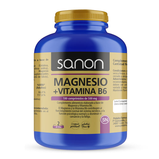 SANON Magnesio + Vitamina B6 180 comprimidos-1