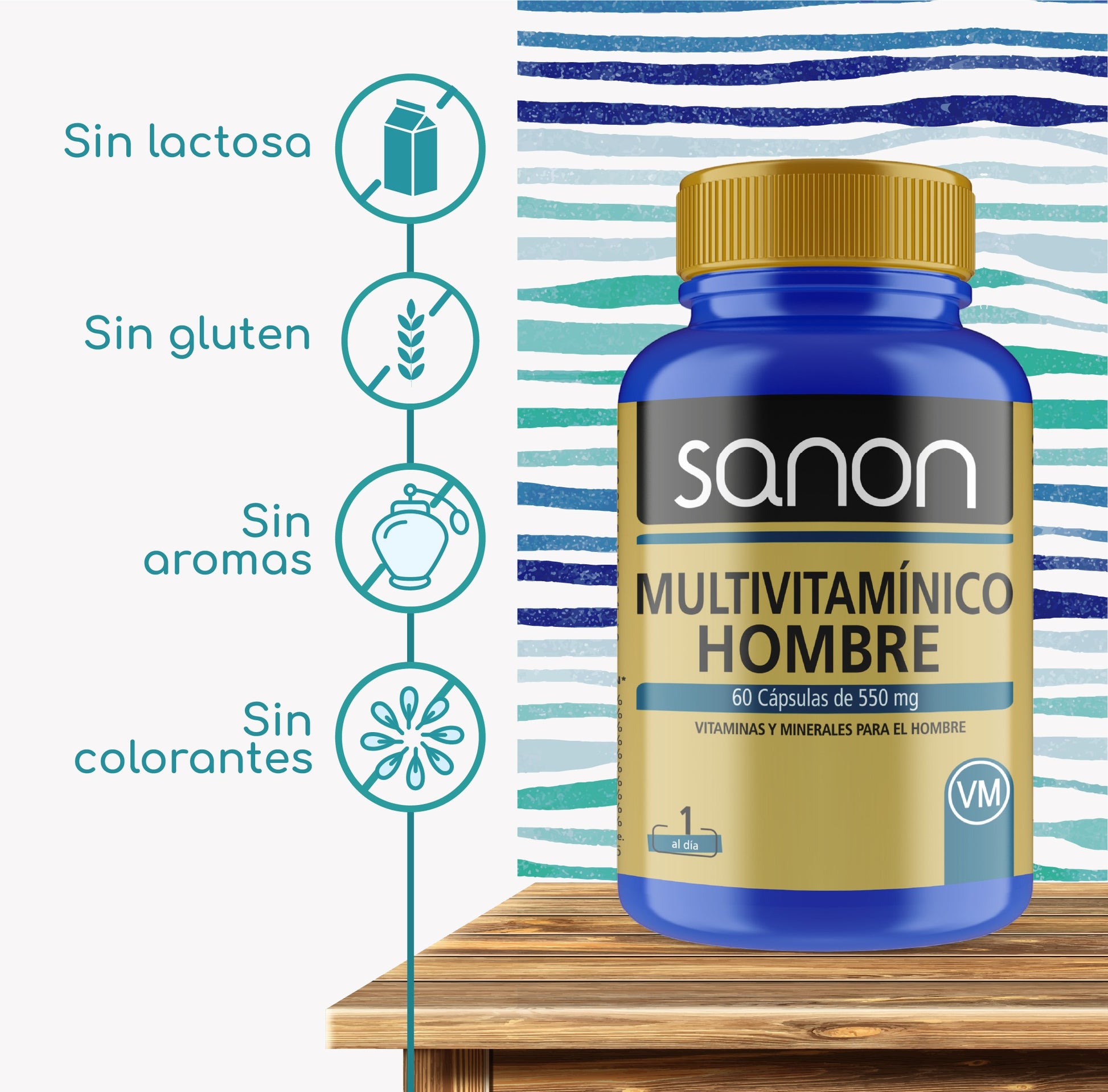 SANON Multivitamínico Hombre 60 cápsulas-2