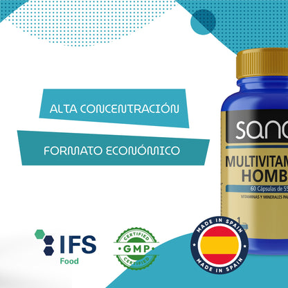 SANON Multivitamínico Hombre 60 cápsulas-4