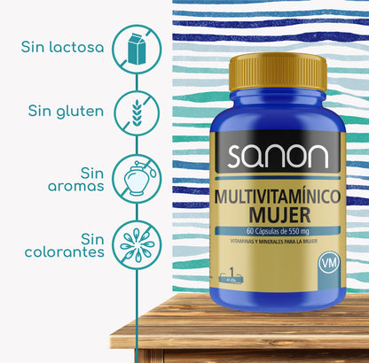 SANON Multivitamínico Mujer 60 cápsulas-2
