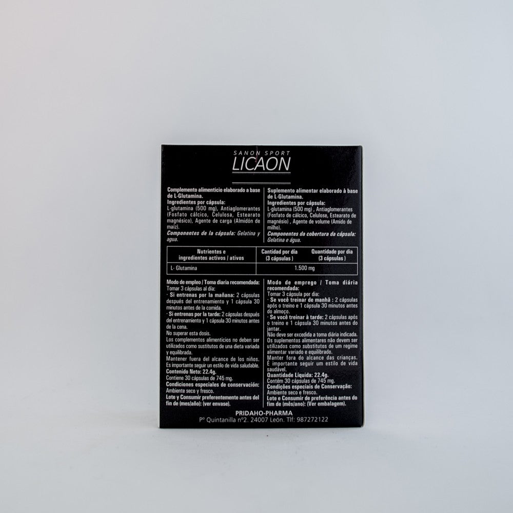 SANON SPORT LICAON L-Glutamina 30 cápsulas-3