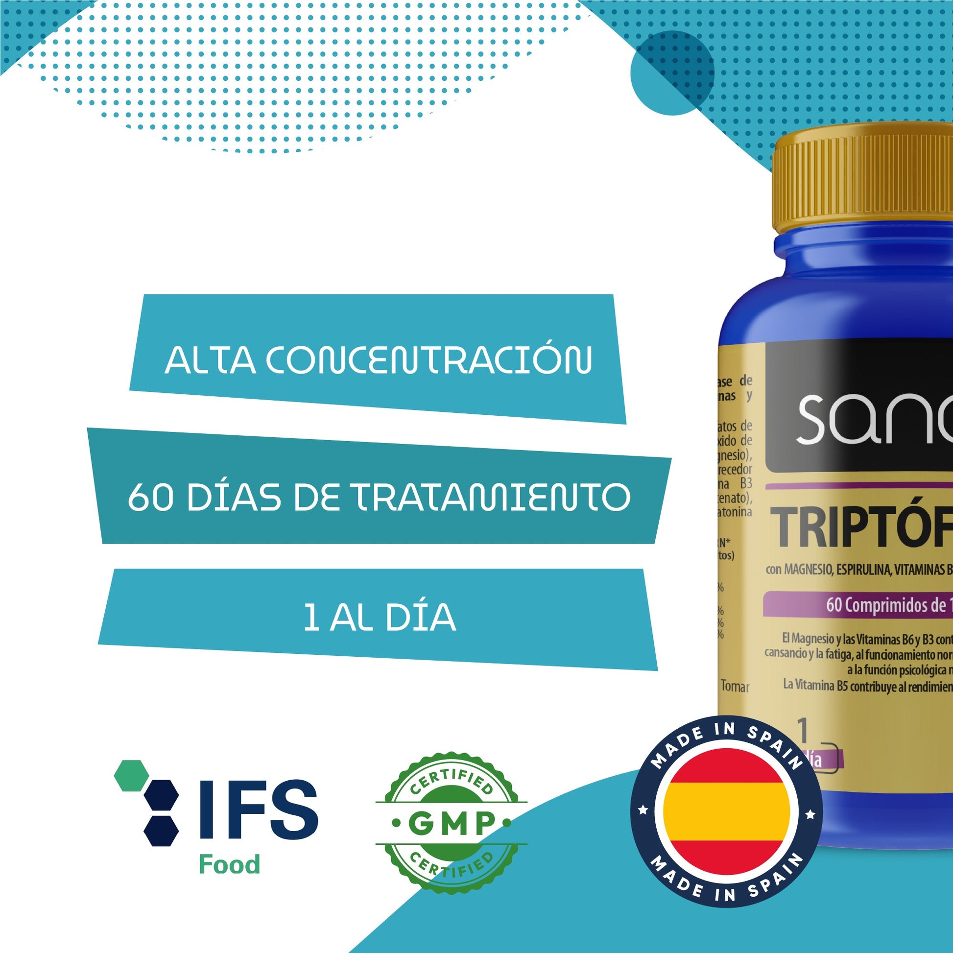 SANON Triptófano 60 comprimidos-4