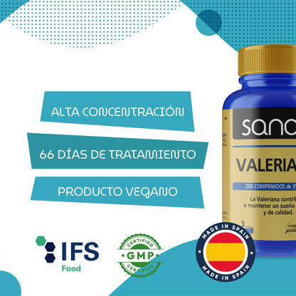 SANON Valeriana 200 comprimidos-4