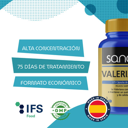 SANON Valeriana 225 cápsulas-4