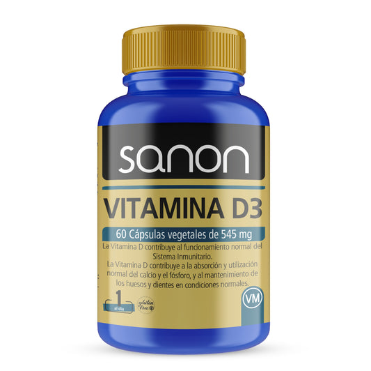 SANON Vitamina D3 60 cápsulas vegetales-1