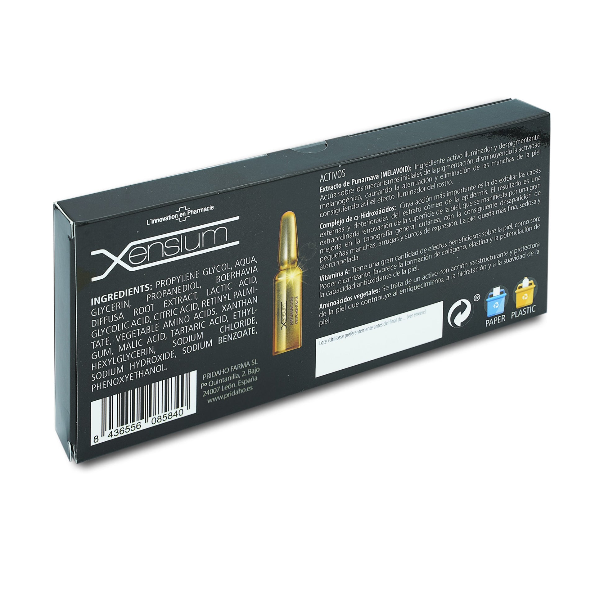 XENSIUM Antimanchas despigmentante 10 ampollas de 2 ml-2