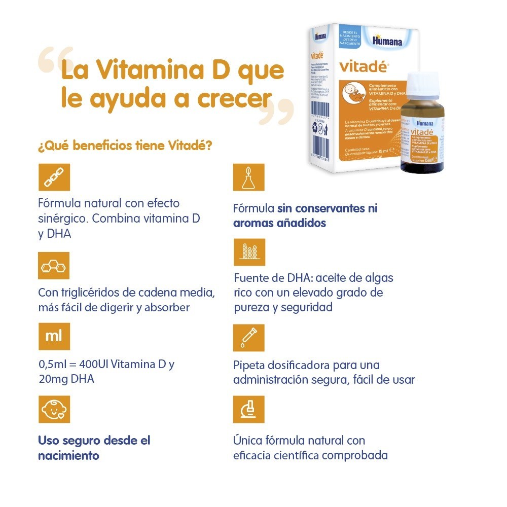 VITADÉ Vitamina D y DHA DUPLO 2x15ml-2