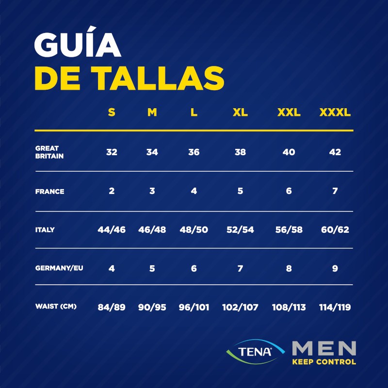TENA Men Boxer Lavable Boxer Negro M-7