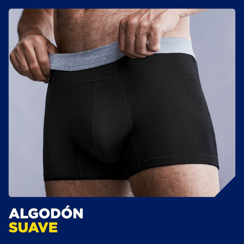 TENA Men Boxer Lavable Boxer Negro M-4