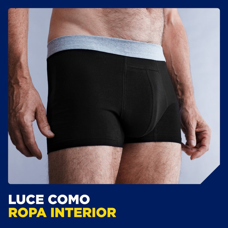 TENA Men Boxer Lavable Boxer Negro M-2