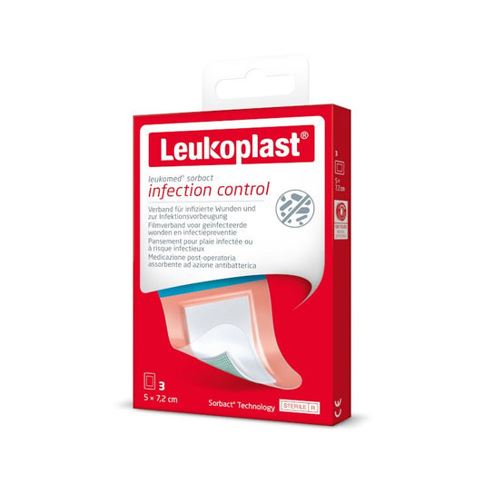 Leukoplast Leukomed Sorbact 5 cm x 7,2 cm 3 unidades-1