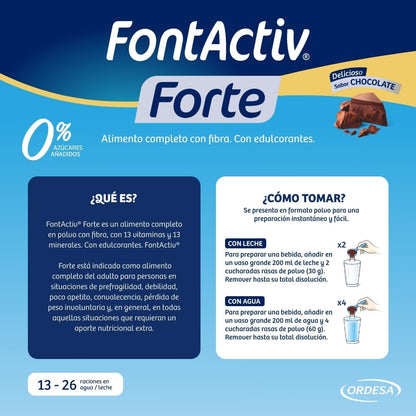 FontActiv Forte Chocolate suplemento nutricional 800 g