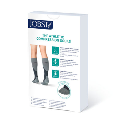 JOBSTSPORT Chaussettes Noir/Gris Taille M 15-20 mmHg 1 paire